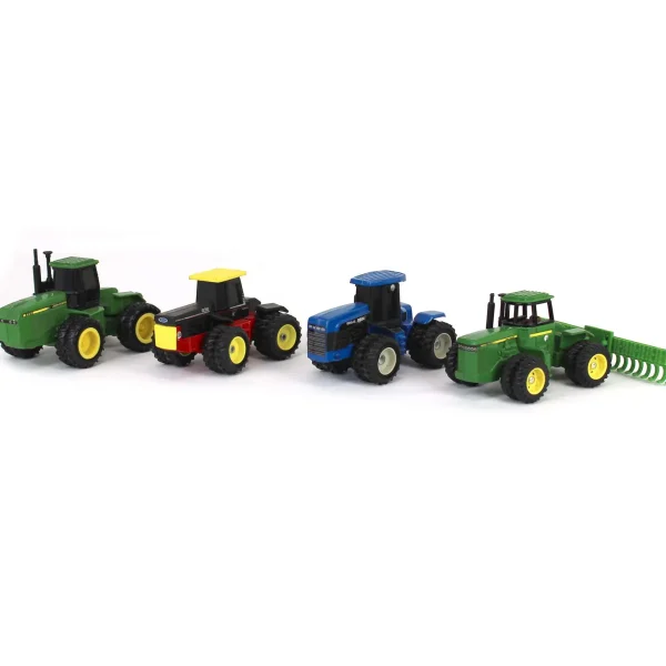 Manufacturer_ERTL Tractors | Implements<Lot of (2) 1/64 Versatile Articulating Tractors and (2) John Deere Articulating Tractors