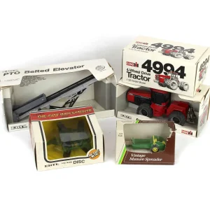 Manufacturer_ERTL Tractors<Lot of (2) Tractors and (3) Implements
