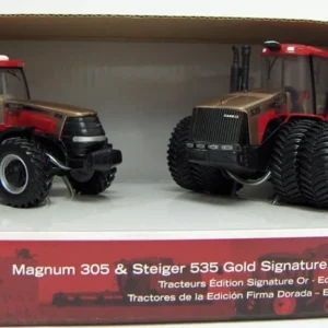 Manufacturer_ERTL Tractors<1/64 Magnum 305 & Steiger 535 Gold Signature Edition Tractors, Dealer Edition Set