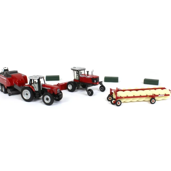 Manufacturer_ERTL Tractors | Implements<1/64 Massey Ferguson 4 Piece Haying Set