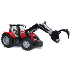Manufacturer_Bruder Toys Tractors<1/16 Massey Ferguson 7624 Tractor with Front End Loader, Bucket and Grapple