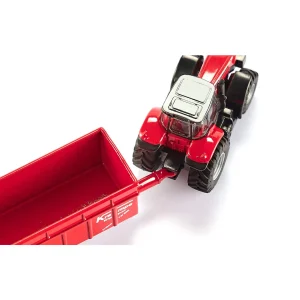 Manufacturer_SIKU Implements<1/87 Massey Ferguson 8480 Tractor with Krampe Dump Trailer