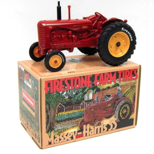 Manufacturer_ERTL Tractors<1/16 1955 Massey-Harris 55 with Firestone Farm Tires by ERTL
