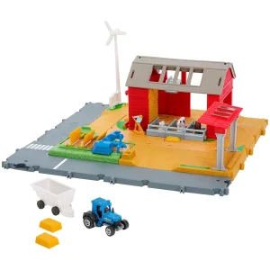 Manufacturer_Other Tractors | Combines & Harvesters<1/64 Matchbox Farm Adventure Playset with Tractor, Trailer, Animals & More