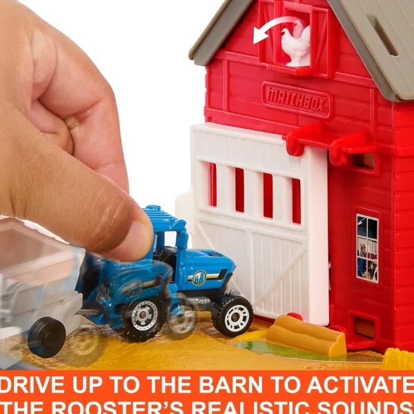 Manufacturer_Other Tractors | Combines & Harvesters<1/64 Matchbox Farm Adventure Playset with Tractor, Trailer, Animals & More