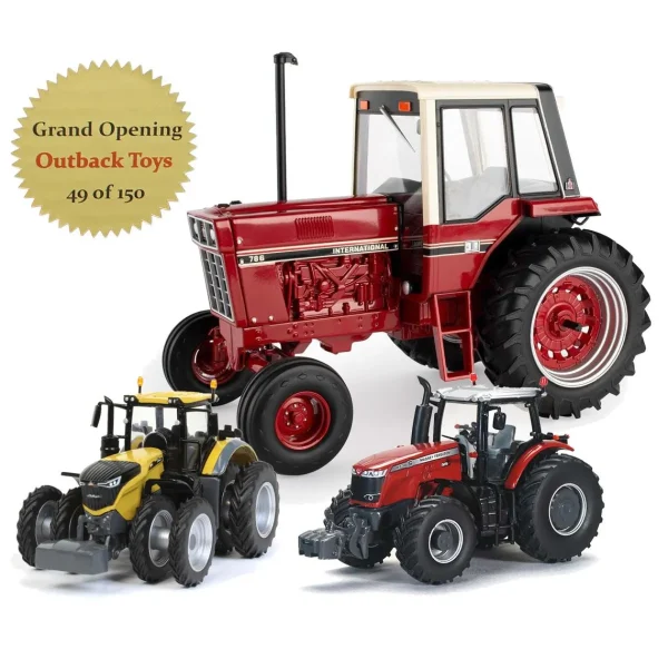 Manufacturer_ERTL Tractors<Matched Serial Number Set of 3 Tractors, 2023 Outback Toys Grand Reopening Event