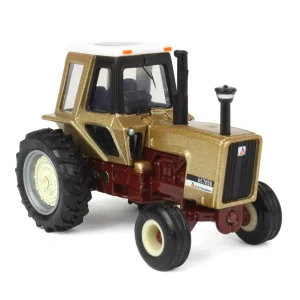 Manufacturer_ERTL Tractors<Metallic Gold Chase Unit ~ 1/64 Allis Chalmers 7050 Maroon Belly 50th Anniversary Tractor by ERTL