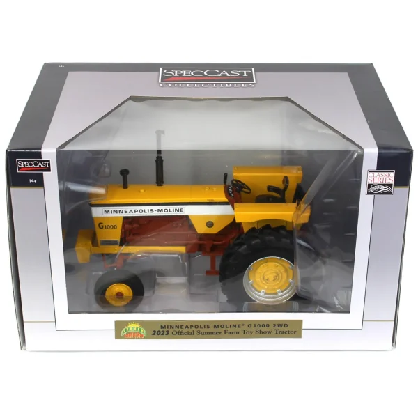 Manufacturer_SpecCast Tractors<1/16 Minneapolis Moline G-1000 Brown Belly, 2023 Summer Farm Toy Show