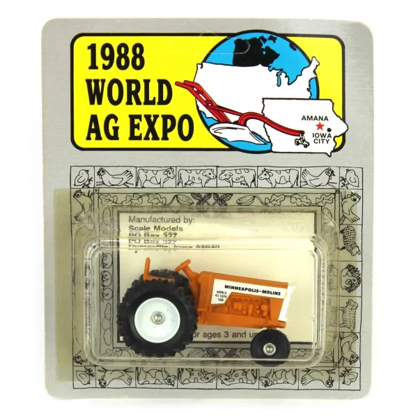 Manufacturer_Scale Models Tractors<1/64 Minneapolis Moline Narrow Front, 1988 World Ag Expo Limited Edition