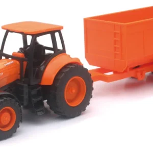 Manufacturer_New Ray Toys Inc. Tractors<1/32nd Plastic Kubota M5 Tractor and Dump Trailer set from New Ray AS-05685