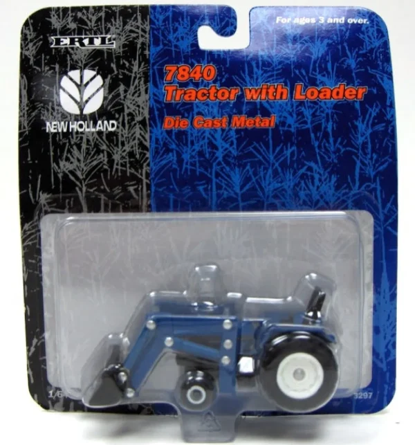 Manufacturer_ERTL Tractors<1/64 New Holland 7840 Tractor with Loader by ERTL