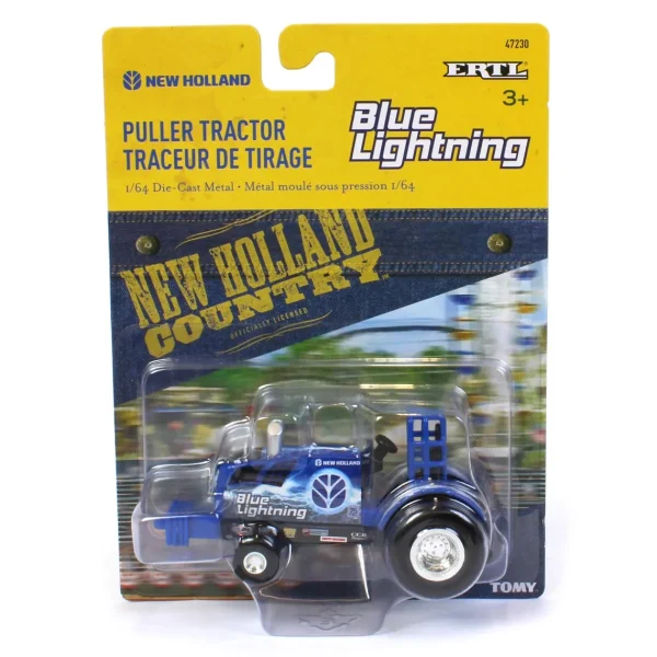 Outback Toys Tractors | Pulling Tractors<1/64 New Holland Blue Lighting and Blue Streak Pulling Tractor Set