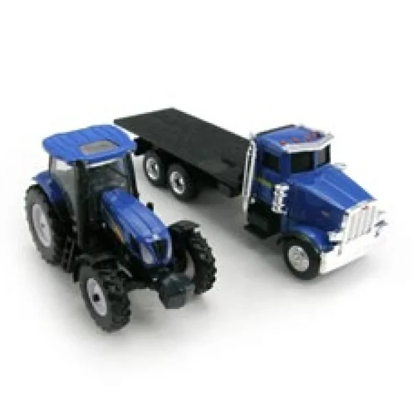 Manufacturer_ERTL Tractors<1/64 New Holland Peterbilt 367 Straight Truck with T7030 Tractor