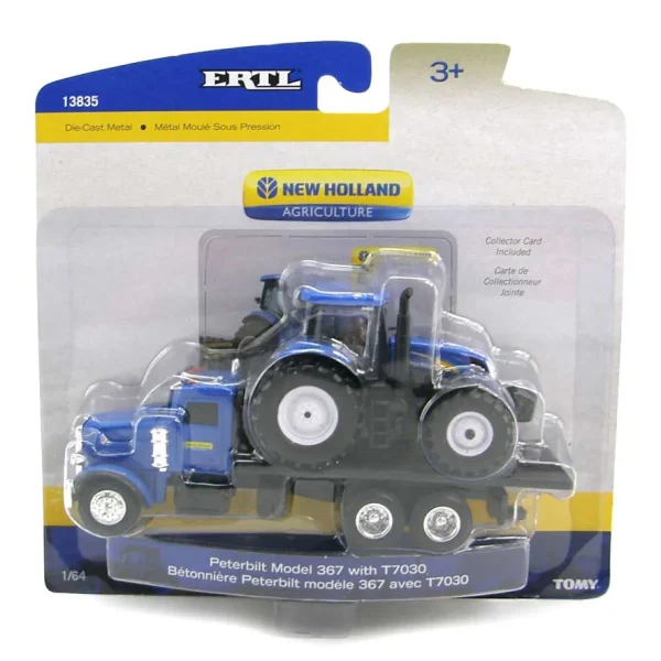 Manufacturer_ERTL Tractors<1/64 New Holland Peterbilt 367 Straight Truck with T7030 Tractor