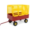 Manufacturer_ERTL Implements<1/16 New Holland Red & Yellow Bale Throw Wagon