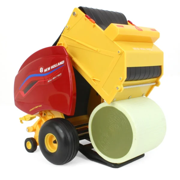 Manufacturer_ERTL Implements<1/16 New Holland Roll-Belt 560 Round Baler with Bales