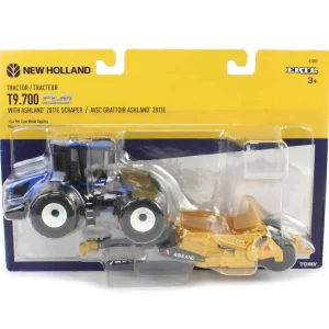 Manufacturer_ERTL Tractors | Implements<1/64 New Holland T9.700 Tractor with Ashland 2811E Scraper