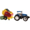 Manufacturer_ERTL Implements<1/32 New Holland T6.180 with Roll-Belt 560 Round Baler