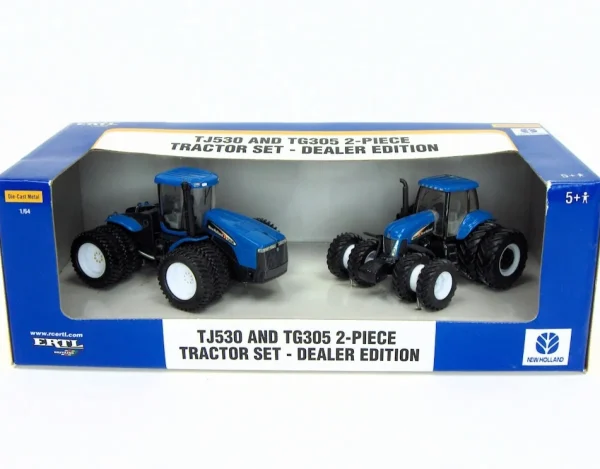 Manufacturer_ERTL Tractors<1/64 New Holland TG305 & TJ530 Dealer 2 Piece Set