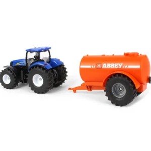 Manufacturer_SIKU Tractors | Implements<1/50 New Holland Tractor with Single-Axle Abbey Vacuum Tanker by SIKU