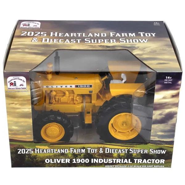 Manufacturer_SpecCast Tractors<1/16 Oliver 1900 Industrial Yellow, 2025 Heartland Show