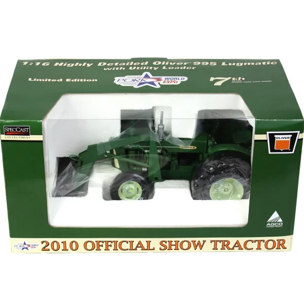 Manufacturer_SpecCast Tractors<1/16 Oliver 995 Lugmatic with Loader, 2010 Pork Expo 7th in Series