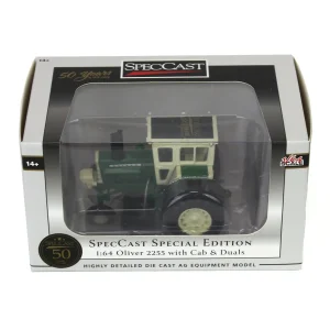 Manufacturer_SpecCast Tractors<1/64 Oliver 2255 with Cab & Rear Duals, SpecCast 50th Anniversary Edition