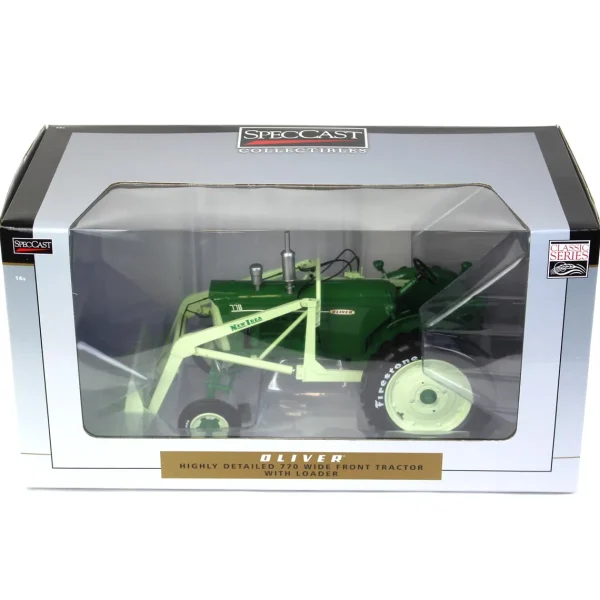 Manufacturer_SpecCast Implements<1/16 Oliver 770 with New Idea Loader with Firestone Tires