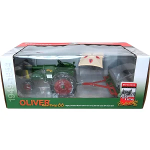 Manufacturer_SpecCast Tractors | Implements<1/16 Oliver Row Crop 66 with Case DF Grain Drill, Firestone Series