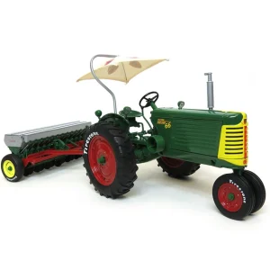 Manufacturer_SpecCast Tractors | Implements<1/16 Oliver Row Crop 66 with Case DF Grain Drill, Firestone Series