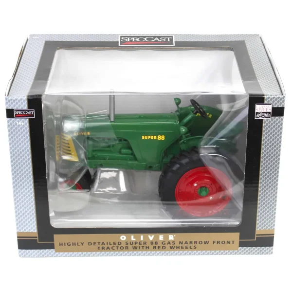 Manufacturer_SpecCast Tractors<1/16 Oliver Super 88 Gas Narrow Front with Red Rims