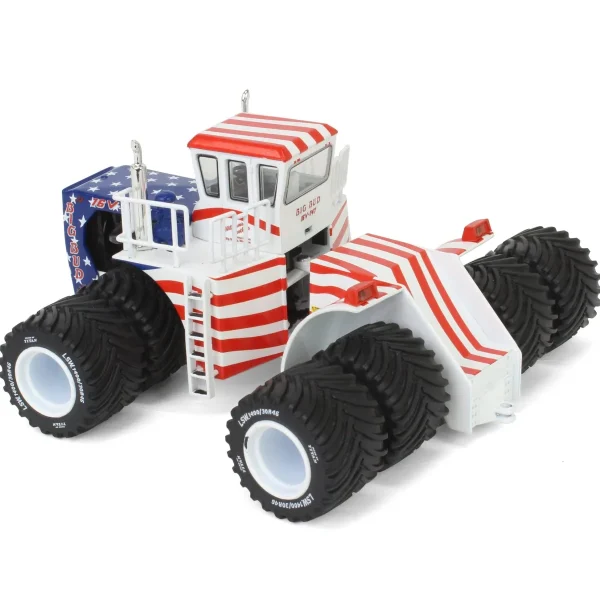 Manufacturer_First Gear, Inc. Tractors<Patriotic Version ~ 1/64 Big Bud 16V-747 Silver Series Detroit 1100 HP with Titan Goodyear LSW Tires