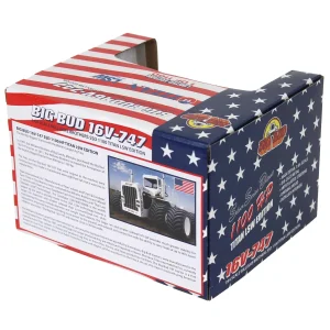 Manufacturer_First Gear, Inc. Tractors<Patriotic Version ~ 1/64 Big Bud 16V-747 Silver Series Detroit 1100 HP with Titan Goodyear LSW Tires