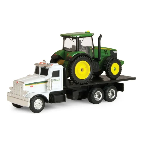 Manufacturer_ERTL Tractors<1/64 Peterbilt 367 Rollback with John Deere 7200R