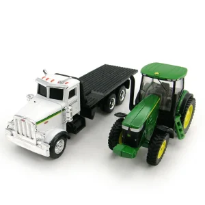 Manufacturer_ERTL Tractors<1/64 Peterbilt 367 Rollback with John Deere 7200R