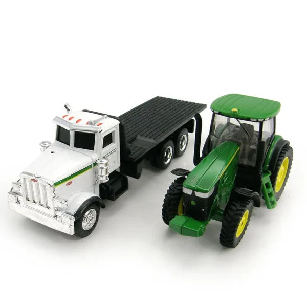 Manufacturer_ERTL Tractors<1/64 Peterbilt 367 Rollback with John Deere 7200R