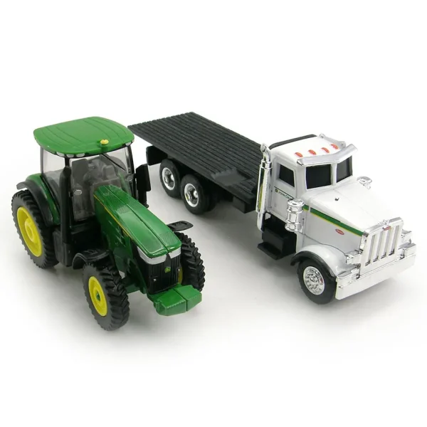 Manufacturer_ERTL Tractors<1/64 Peterbilt 367 Rollback with John Deere 7200R
