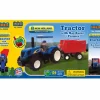 Outback Toys Implements<126 Piece Block Set - New Holland Tractor with Farmer & Hay Baler