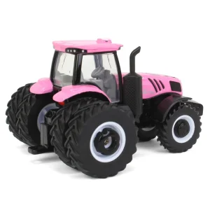 Manufacturer_ERTL Tractors<1/64 Pink New Holland Genesis T8.380 Tractor with Rear Duals