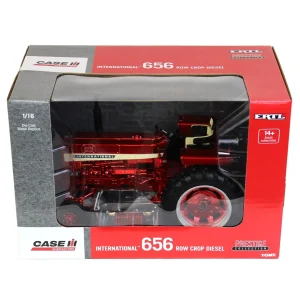 Manufacturer_ERTL Tractors<Red Chrome ~ 1/16 International 656 Row Crop Diesel, ERTL Prestige Collection