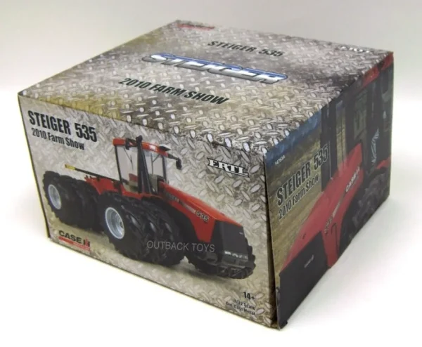 Manufacturer_ERTL Tractors<Red Chrome Chase Unit ~ 1/32 Case IH Steiger 535 4WD with Triples, 2010 Farm Show