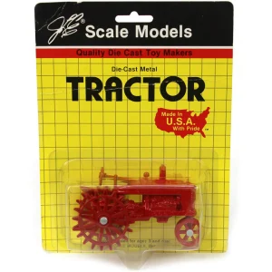 Manufacturer_Scale Models Tractors | Implements<1/32 Red Die-cast Tractor with Steel Wheels, Made in the USA