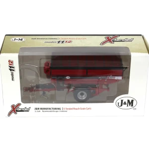 Manufacturer_SpecCast Implements<1/64 Red J&M 1112 X-Tended Reach Grain Cart with Tandem Walking Duals