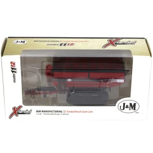 Manufacturer_SpecCast Implements<1/64 Red J&M 1112 X-Tended Reach Grain Cart with Tracks