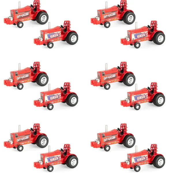 Manufacturer_ERTL Pulling Tractors<Sealed Case of 12 ~ 1/64 International "Out-Lugger" & "Sixty-Sixer" Vintage Pulling Tractors