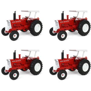 Manufacturer_ERTL Tractors<Sealed Case of 4 ~ 1/16 White 2255 2WD with ROPS & Canopy, ERTL Prestige Collection