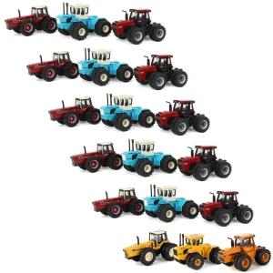 Manufacturer_ERTL Tractors<Sealed Case of 6 Sets ~ 1/64 Case IH & IH 4WD Tractor Set, Toy Tractor Times 40th Anniversary