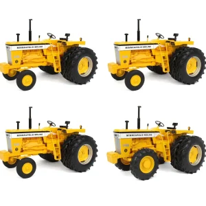 Manufacturer_SpecCast Tractors<Set of 4 ~ 1/16 High Detail Minneapolis Moline G-1000 Vista Wide Front with Rear Duals