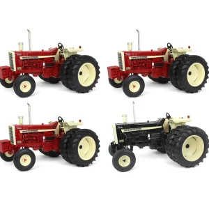 Manufacturer_ERTL Tractors<Set of 4 ~ 1/16 IH Farmall 1206 with Rear Duals, ERTL Prestige Collection, 2nd in OBT Exclusive Series