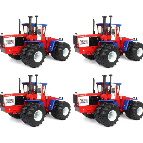 Manufacturer_ERTL Tractors<Set of 4 ~ 1/16 Steiger PTA 325 "Spirit of '76" Stars & Stripes 4WD Tractor, ERTL Prestige Collection